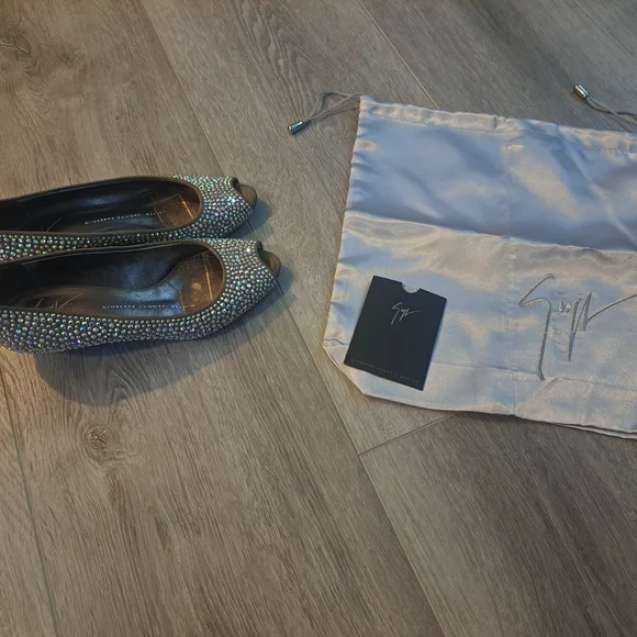 Sparkling Silver Rhinestone Loafers - Picture 6 of 7